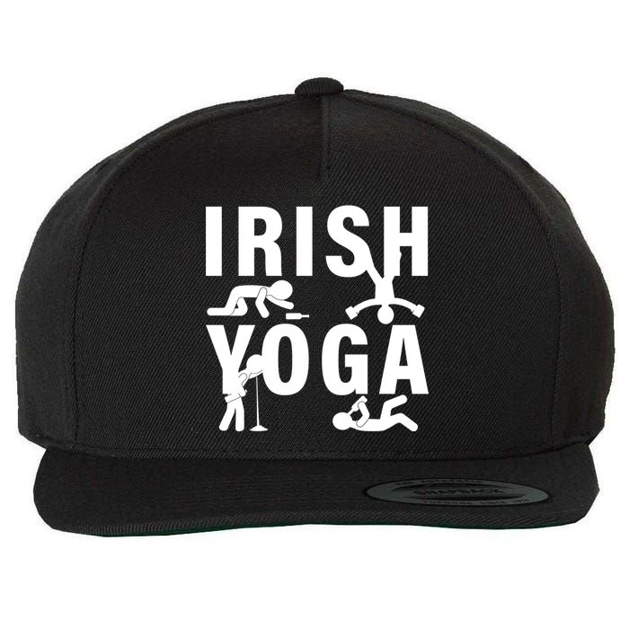 Irish Yoga Funny St. Patrick's Day Wool Snapback Cap