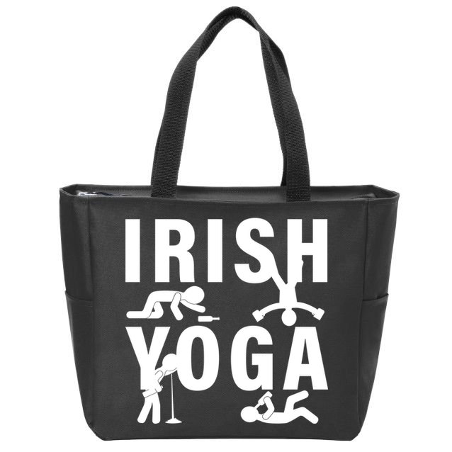Irish Yoga Funny St. Patrick's Day Zip Tote Bag