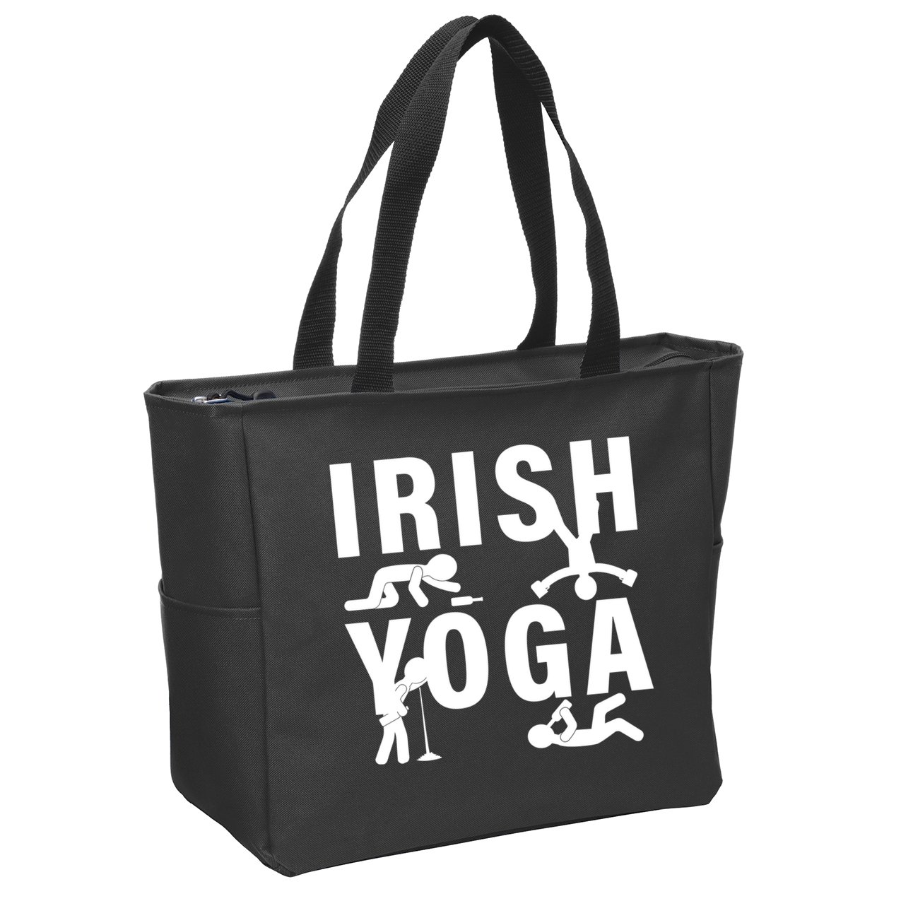 Irish Yoga Funny St. Patrick's Day Zip Tote Bag