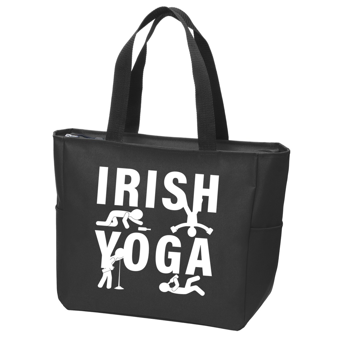 Irish Yoga Funny St. Patrick's Day Zip Tote Bag