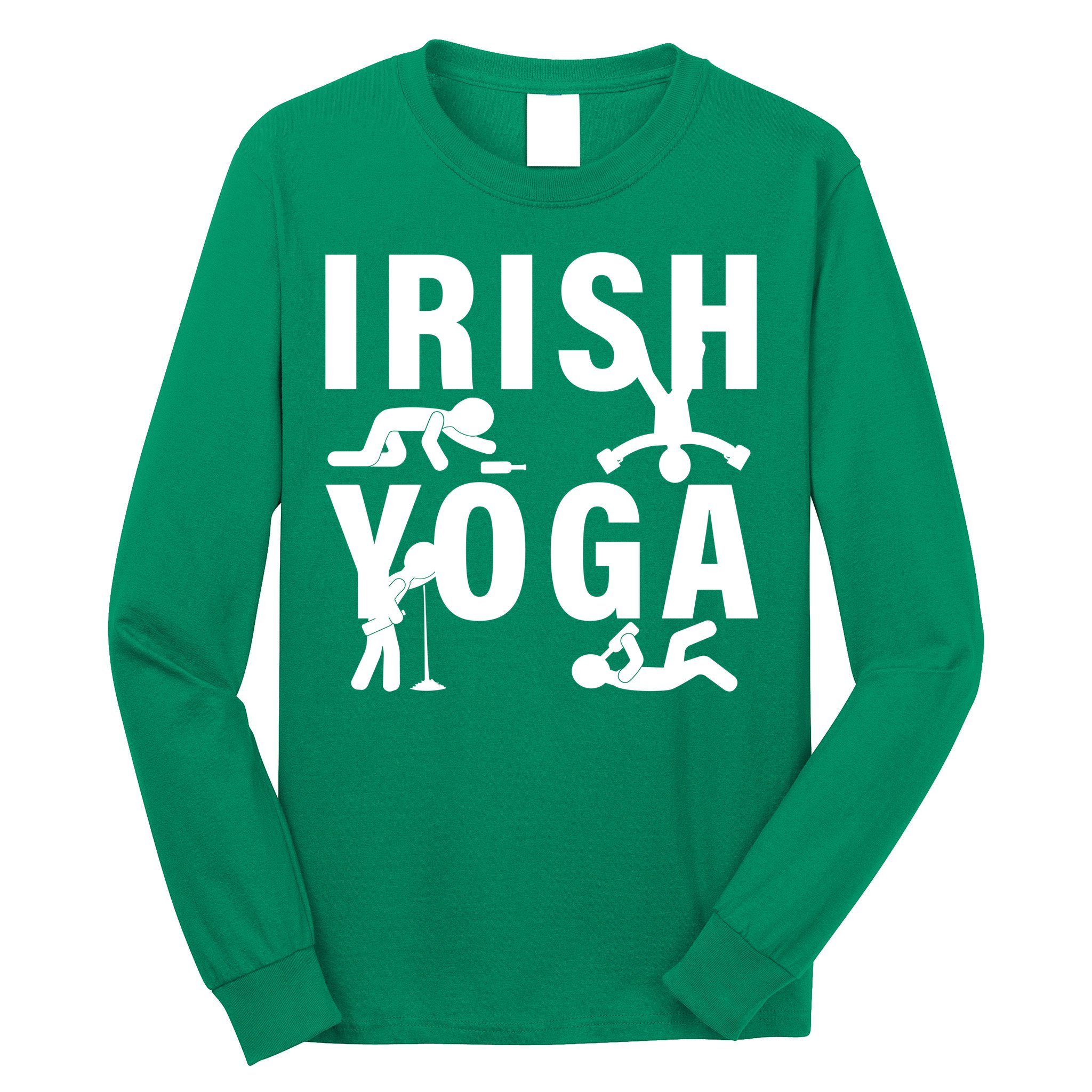 Irish Yoga Funny St. Patrick's Day Long Sleeve Shirt
