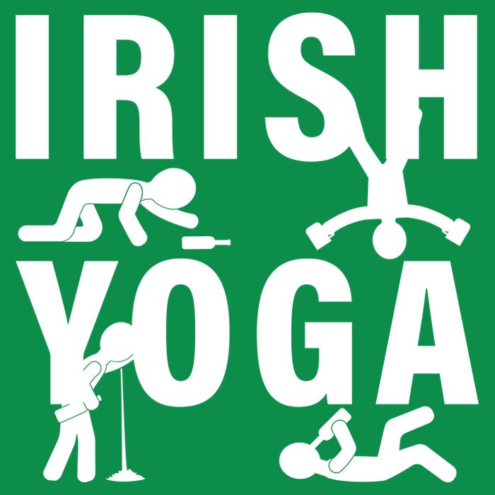 Irish Yoga Funny St. Patrick's Day Button
