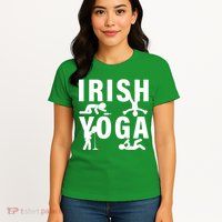 Irish Yoga Funny St. Patrick's Day Womens T-Shirt