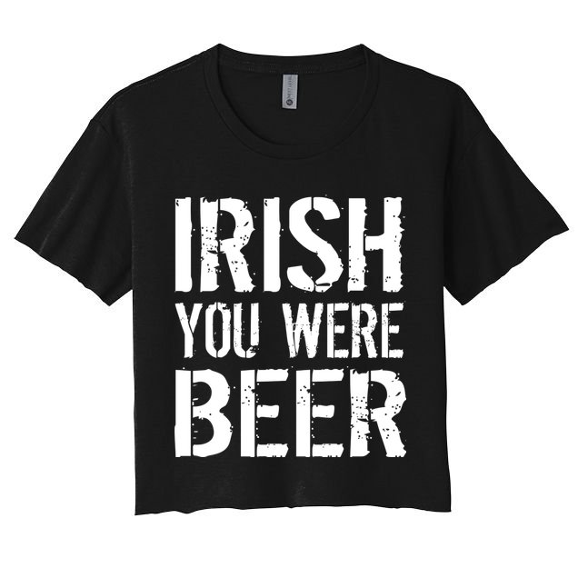 Irish You Were Beer St. Patrick's Day Crop Top