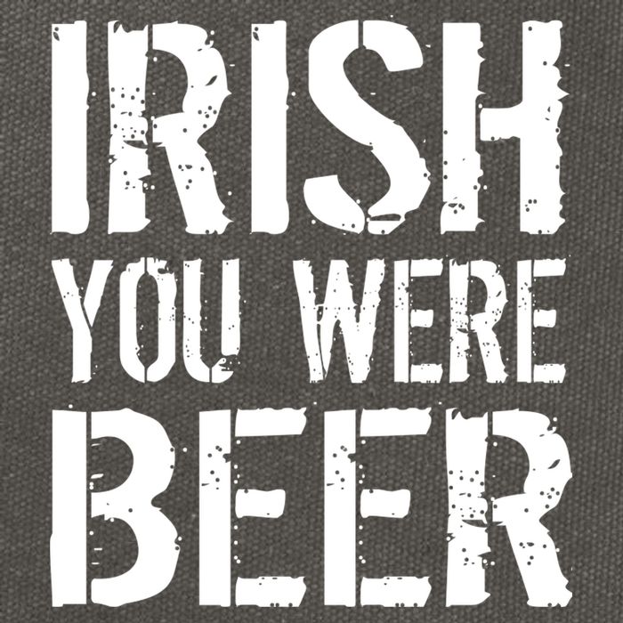 Irish You Were Beer St. Patrick's Day Cotton Canvas Backpack
