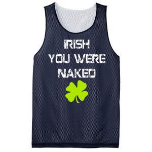 Irish You Were Naked St. Patricks Day Mesh Reversible Basketball Jersey Tank