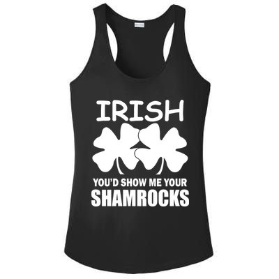 Irish You'd Show Me Your Shamrocks Ladies PosiCharge Competitor Racerback Tank