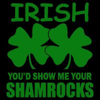 Irish You'd Show Me Your Shamrocks 16oz Travel Tumbler