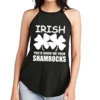 Irish You'd Show Me Your Shamrocks Women's Perfect Tri Rocker Tank