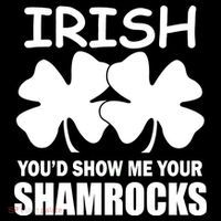Irish You'd Show Me Your Shamrocks Zip Tote Bag