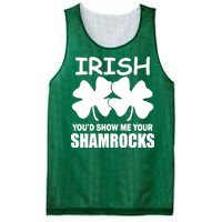 Irish You'd Show Me Your Shamrocks Mesh Reversible Basketball Jersey Tank