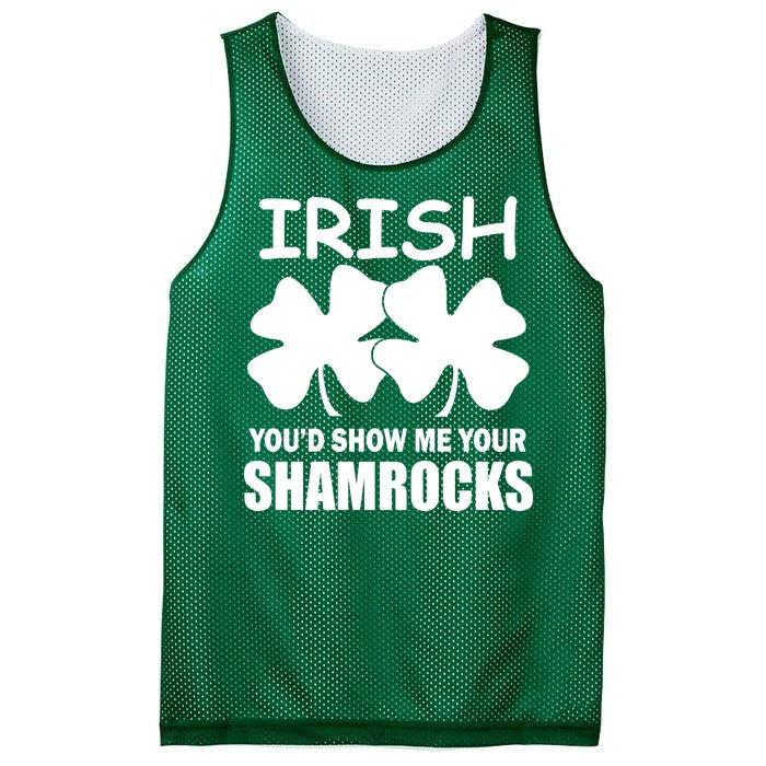 Irish You'd Show Me Your Shamrocks Mesh Reversible Basketball Jersey Tank