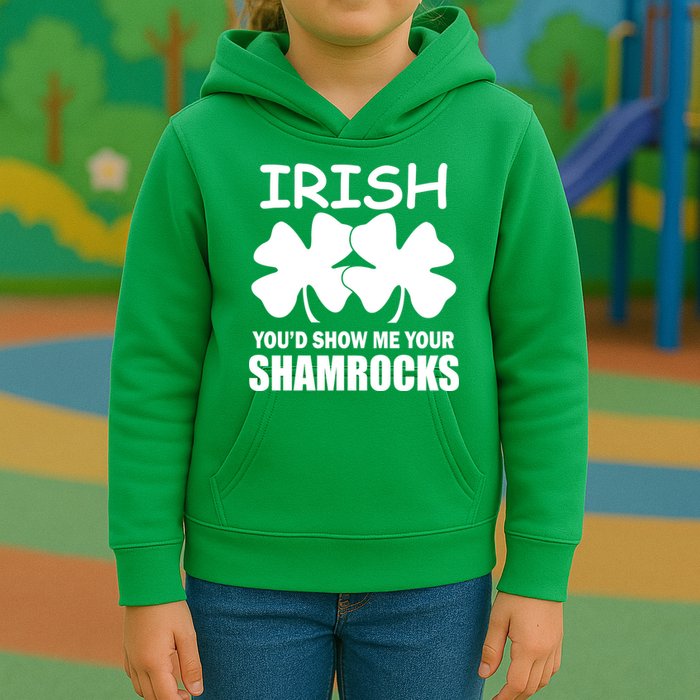 Irish You'd Show Me Your Shamrocks Kids Hoodie