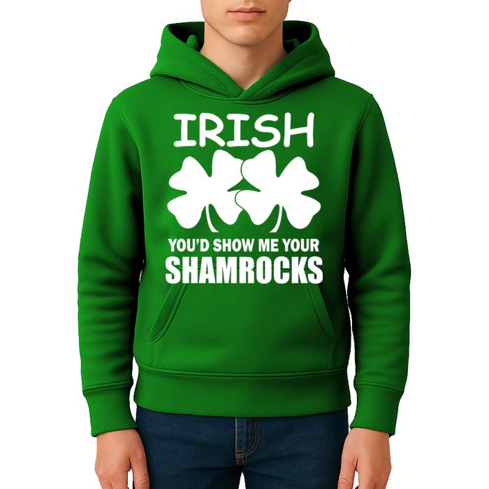 Irish You'd Show Me Your Shamrocks Kids Hoodie