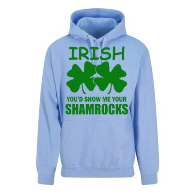 Irish You'd Show Me Your Shamrocks Unisex Surf Hoodie