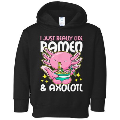 I Really Just love Ra & Axolotl Cute Anime Toddler Hoodie