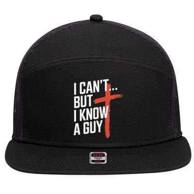 Inspirational Religious Jesus Cross Faith Christian 7 Panel Mesh Trucker Snapback Hat