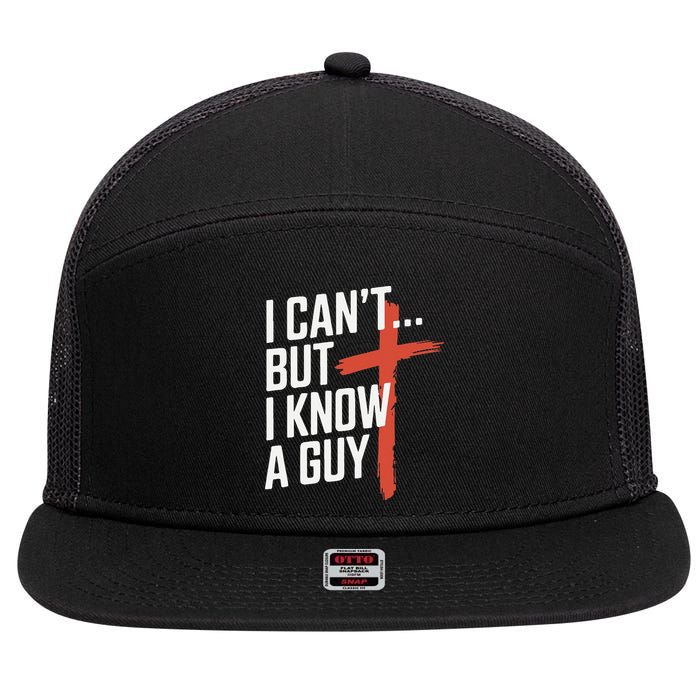 Inspirational Religious Jesus Cross Faith Christian 7 Panel Mesh Trucker Snapback Hat
