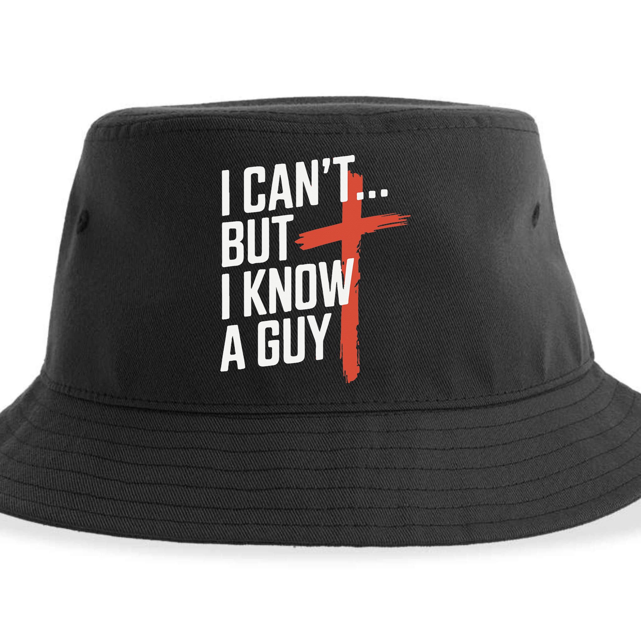 Inspirational Religious Jesus Cross Faith Christian Sustainable Bucket Hat