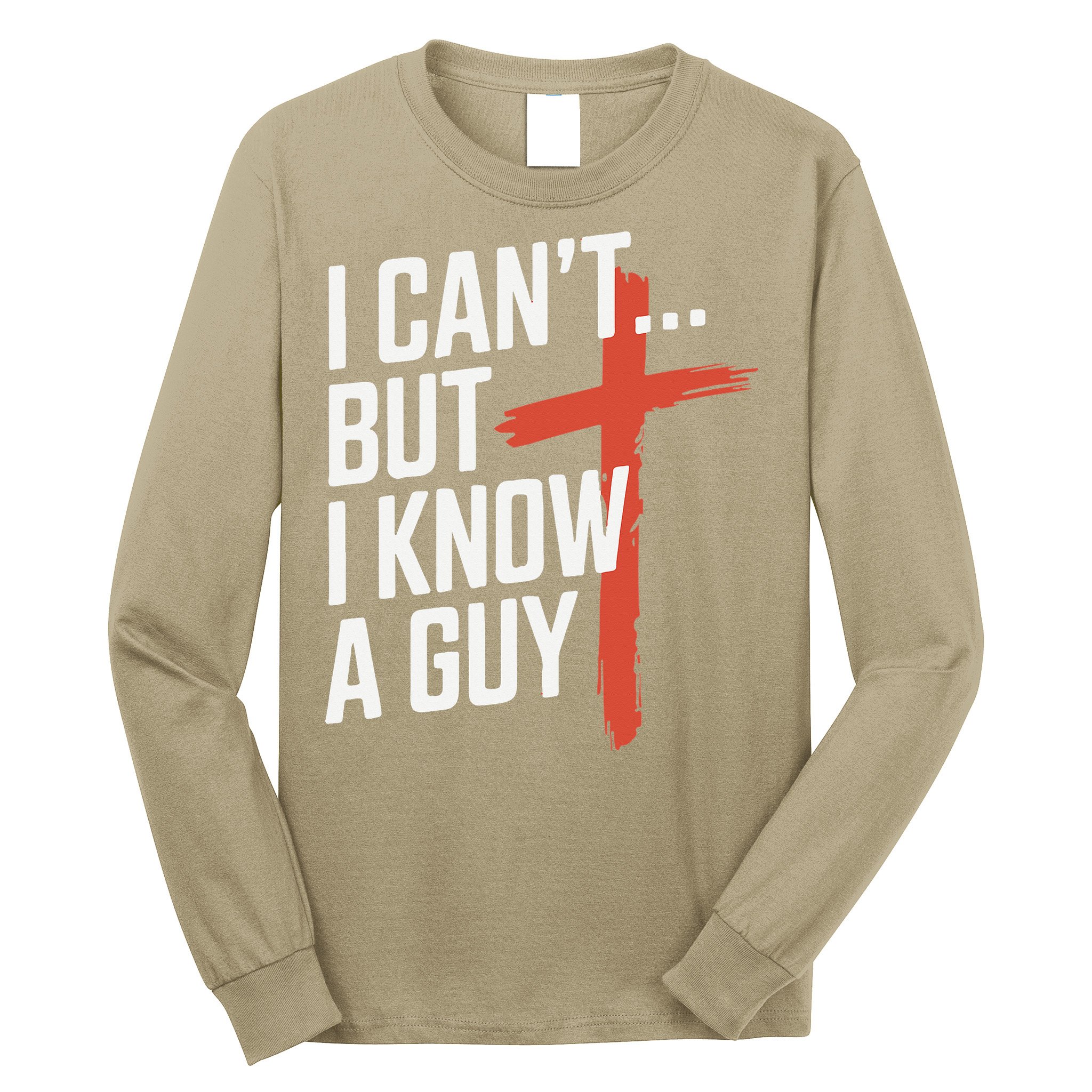 Inspirational Religious Jesus Cross Faith Christian Long Sleeve Shirt