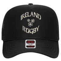 Ireland Rugby Jersey Vintage Irish Rugby Shamrock High Crown Mesh Back Trucker Hat