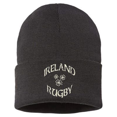 Ireland Rugby Jersey Vintage Irish Rugby Shamrock Sustainable Knit Beanie