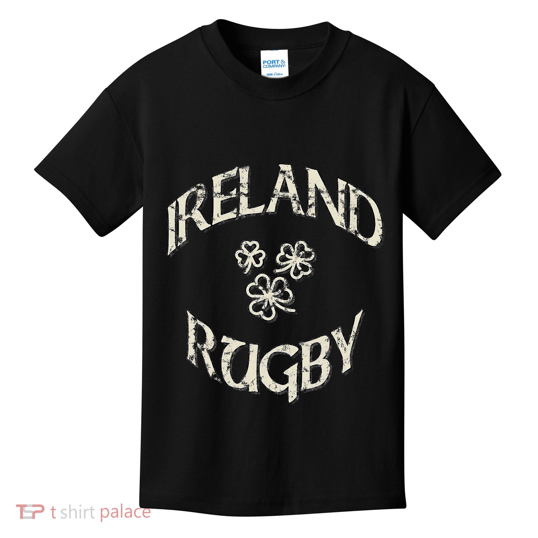 Ireland Rugby Jersey Vintage Irish Rugby Shamrock Kids T-Shirt