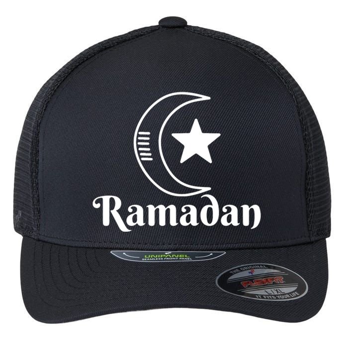 Islamic Ramadan Kareem Moon Muslims Gift Flexfit Unipanel Trucker Cap