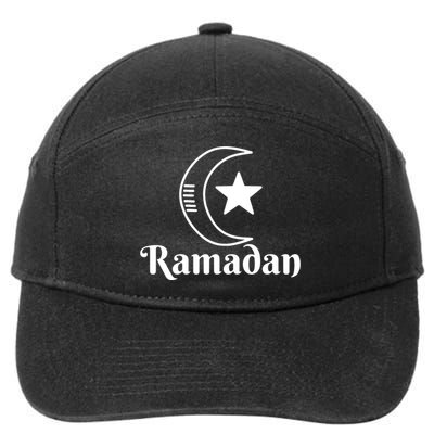 Islamic Ramadan Kareem Moon Muslims Gift 7-Panel Snapback Hat