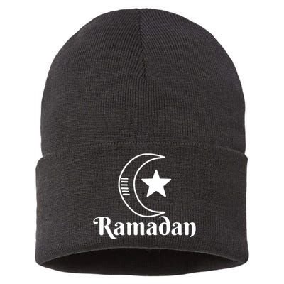 Islamic Ramadan Kareem Moon Muslims Gift Sustainable Knit Beanie