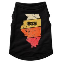 Illinois Retro Local Map Heart Area Code 815 Doggie Tank