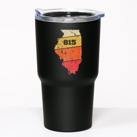 Illinois Retro Local Map Heart Area Code 815 Tumbler