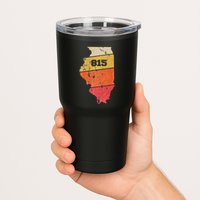 Illinois Retro Local Map Heart Area Code 815 Tumbler