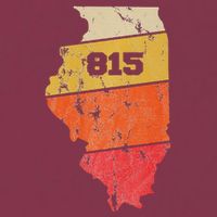 Illinois Retro Local Map Heart Area Code 815 16oz Travel Tumbler