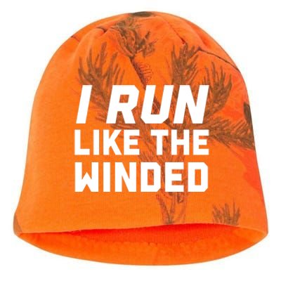 I Run Like The Winded Kati - Camo Knit Beanie