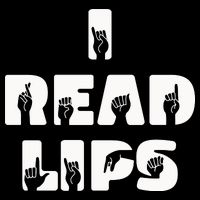 I Read Lips Sign Language Awareness Drawstring Bag