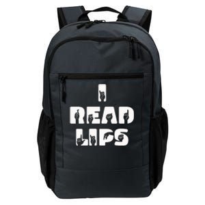 I Read Lips Sign Language Awareness Daily Commute Backpack