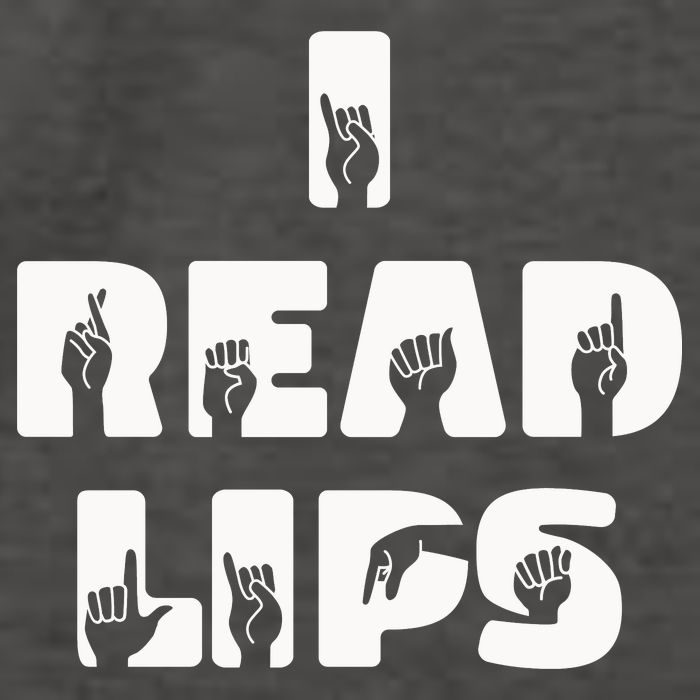 I Read Lips Sign Language Awareness Vector Backpack