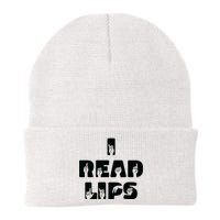 I Read Lips Sign Language Awareness Knit Cap Winter Beanie