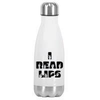 I Read Lips Sign Language Awareness Stainless Steel Insulated Water Bottle