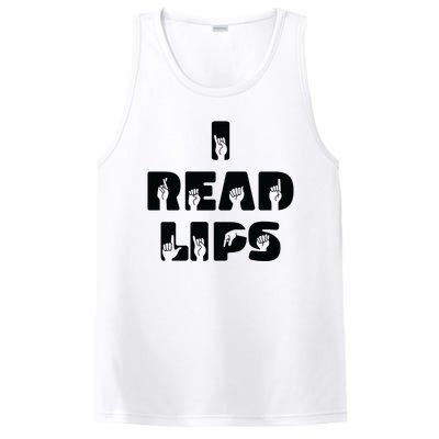 I Read Lips Sign Language Awareness PosiCharge Competitor Tank