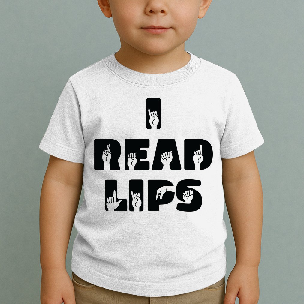I Read Lips Sign Language Awareness Toddler T-Shirt