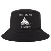 I Ride Like A Girl Try To Keep Up Snowmobile Cute Gift Cool Comfort Performance Bucket Hat