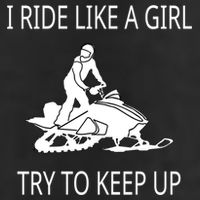 I Ride Like A Girl Try To Keep Up Snowmobile Cute Gift Cool Comfort Performance Bucket Hat