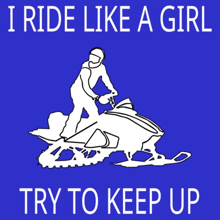I Ride Like A Girl Try To Keep Up Snowmobile Cute Gift Bag