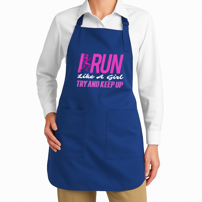 I Run Like Try And Keep Up Outdoor Gift Apron