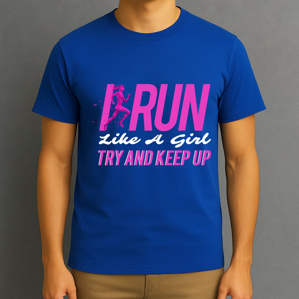 I Run Like Try And Keep Up Outdoor Gift T-Shirt