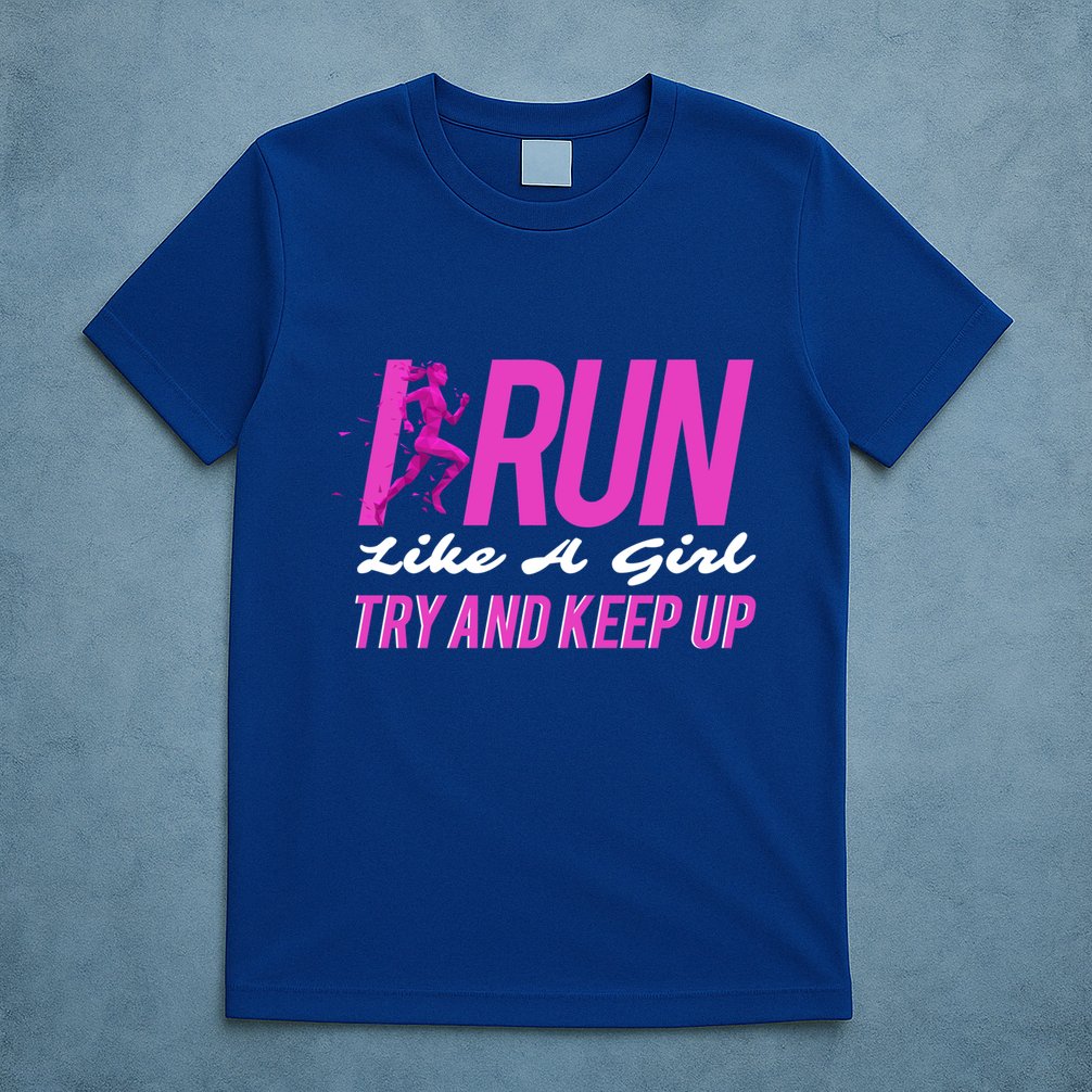 I Run Like Try And Keep Up Outdoor Gift T-Shirt
