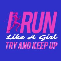 I Run Like Try And Keep Up Outdoor Gift Pom Pom 12in Knit Beanie