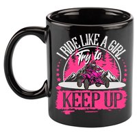I Ride Like A Girl Try To Keep Up I Quad ATV Offroad Wo 11oz C Handle Ceramic Mug